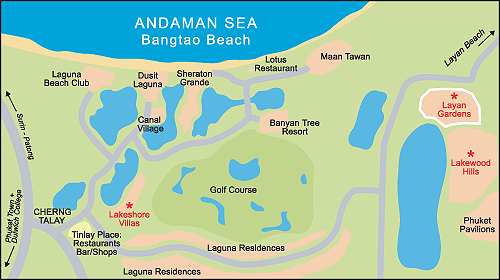 Layan Gardens Phuket Condo Location Map